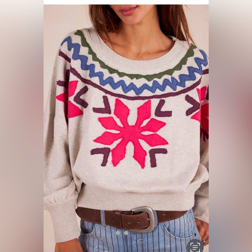 Free People Good Vibes Pullover Like New Size Small